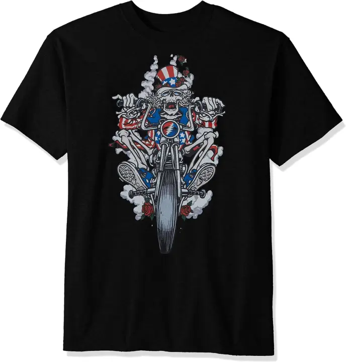 Camiseta de manga corta para hombre, color azul líquido, talla grande, Grateful Dead Moto Sam - 1