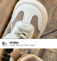 Zapatos de tablero para niños primavera y otoño nuevos zapatos deportivos antideslizantes para niños zapatos de entrenamiento moral para niños medianos y pequeños zapatos casuales de suela suave para niños de moda - details 2