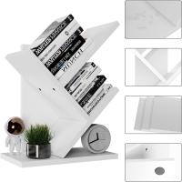 Estantería de árbol, Librería Alta de 6 Niveles Estantería Estrecha de madera con cajones para Sala de Estar, Dormitorio 38×19×112CM Marrón Rústico - details 53