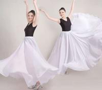 Vestido largo elegante para mujer, vestido largo para el vientre, flamenco, gitano, color sólido, actuación de danza clásica, Otoño/Invierno, 2022 - details 1