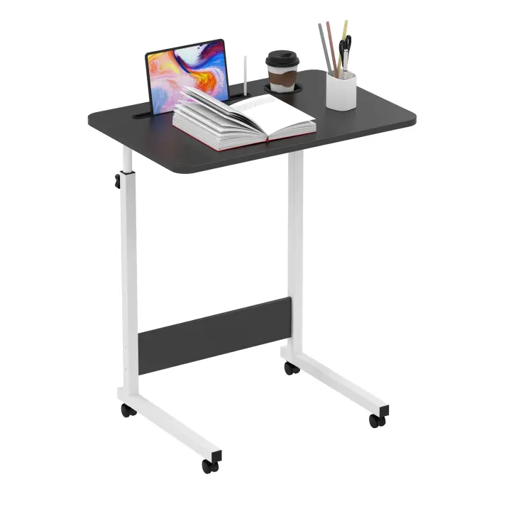 Rcynview Mesa de Computadora Estilo Moderno de Medio Siglo Altura Ajustable Diagnóstico de Trompo - 1
