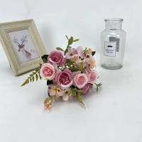Hermosos Rosas de Otoño Flores Artificiales de Seda Peonia Hidragenea Ramo de Novia Grande para Boda y Fiesta en Casa DIY - details 4