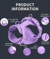 Juego arnés perros, chaleco sin tirones, arnés, Collar correa impermeable de PVC para perros pequeños, medianos y grandes - details 8