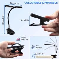 Luz de Lectura LED Portátil Mini Lámpara de Escritorio con 14 LEDs Luz Nocturna Recargable por USB - details 9