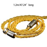 Cable de auriculares QKZ T1 de 8 hilos, Cable mejorado de 0,75 MM, 2 pines, Cable de auriculares KZ Chapado en plata, auriculares con Cable Jack KZ de 3,5mm - details 0