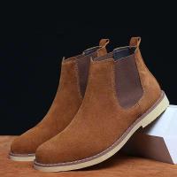 2025 Botas de ante italiano para hombre, zapatos de cuero informales, estilo para caminar - details 1