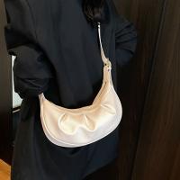 Bolso cruzado plisado de estilo coreano, bolso ligero de Color sólido de PU, bolso de mano de cuero suave, bolso de hombro para mujer - details 30