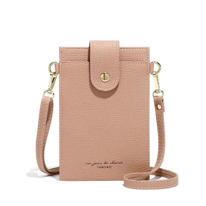 Bolsos de Hombro Pequeños para Móvil para Mujer Bolso Mini Bandolera de Cuero para Mujer Cartera Cruzada para Teléfono Móvil - 1