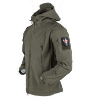 Chaqueta de Senderismo Impermeable para Hombres en Invierno-Otoño Abrigo Suave de Carcasa Táctica a Prueba de Viento con Capucha Ideal para Pesca, Acampar, Escalar - details 11