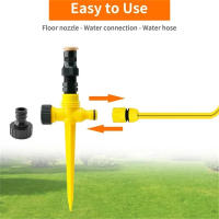 Aspersor de inserción Rotativo Automático para sistema de riego de conexión en serie al aire libre - details 2