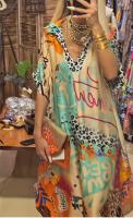 Vestido Midi Casual con Cuello en V Estampado de Leopardo para Mujeres Manga Corta Moda de Verano - details 10