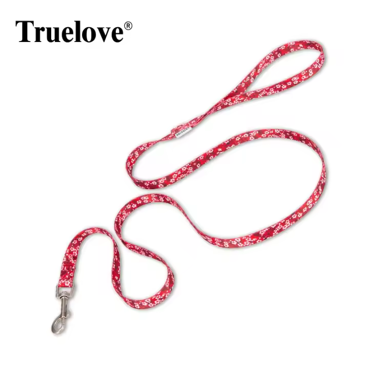 Truelove-Correa Floral para mascotas, diseño de primavera para niños pequeños, niños, niñas, perros y gatos, cuerda de peso ligero para correr, correa de entrenamiento para perros, poliéster TLL3113 - 1