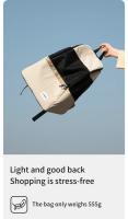 Mochila ligera de lona transpirable para gatos y cachorros, bolsa de transporte para viajes al aire libre, suministros para masc - details 4