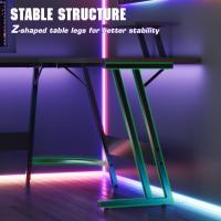 Mesa de Juego en Forma de L 130x130cm Soporte para Monitor Soporte para Auriculares - details 66