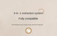 Cafetera de Acero Inoxidable 5 en 1 Compatible con 4 Cápsulas de Café y Polvo de Expreso - details 5