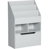 Compartimentos 2 Cubos y Cajón Móvil con 4 Ruedas Librería Infantil para Habitación de Niños - details 0