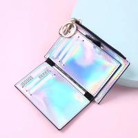 Cartera de mujer con cremallera billetera láser de moda monedero de cuero mini bolsa de tarjetas dangerous goods normales - details 16