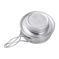 TOMSHOO-Acero inoxidable portátil para acampar, soporte cruzado y tapa para estufa de Alcohol, supervivencia al aire libre, con asas plegables - details 9