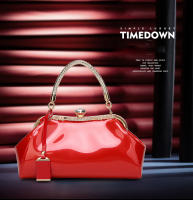 Bolso de mujer 2025 nueva moda de charol rojo brillante bolso de boda nupcial bolso de mensajero de hombro para mujer - details 3
