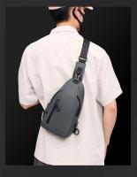 Bolso de hombro impermeable para hombre, bolso cruzado con USB - details 5