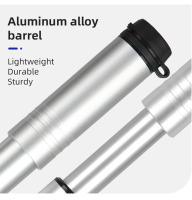 Minibomba de mano para bicicleta, inflador de neumáticos de aleación de aluminio, manguera oculta, válvula Schrader Presta, 120Psi - details 23