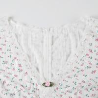 Camisola Floral Miravia Mono Corto de Encaje Primavera/Verano 2024 Pijama Sensual con Mangas Largas para Casa Conjunto de Dormir Sexy Moda Hogar Trendy - details 23