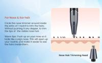 Sejoy 6 en 1 Kit de barba eléctrica para hombres y mujeres, recortador de pelo de nariz, afeitadora de cejas, afeitadora corporal portátil IPX5 - details 11