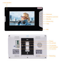Timbre con vídeo LCD de 7 pulgadas, Kit de intercomunicador, 2 monitores, visión nocturna, 15V - details 1