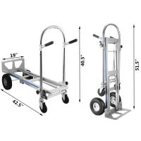 Succebuy 3 en 1 Carrito Plegable de Aluminio Utility Deportivo Pesado 660LBS - details 0