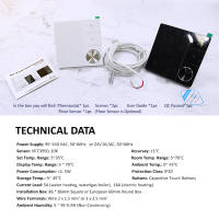 Termostato de aire acondicionado inteligente con WIFI, controlador de temperatura para refrigeración, calefacción, válvula termostática Programable, Google Home, Alex - details 6