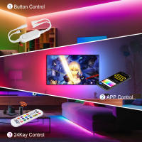 GAHADA Tira LED WS2811 Impermeable IP68 24V 60LEDs/m Controlador Bluetooth WiFi Kit de Potencia - details 17