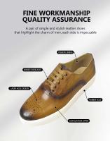 Nueva moda vendedora caliente para los hombres, zapatos de alta calidad con cierre de correa de cuero en capas, zapatos de hombre - details 7