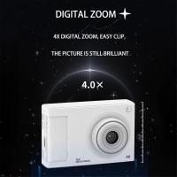 Minicámara HD de 48MP, cámara Digital con pantalla IPS de 2,4 pulgadas, Zoom 16X, 4K, con luz de relle para niños y estudiantes, color negro - details 5