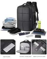 Mochila De Negocios Extensible de gran capacidad para hombre, morral multifunción de viaje con carga USB, impermeable, expandible, para ordenador - details 4