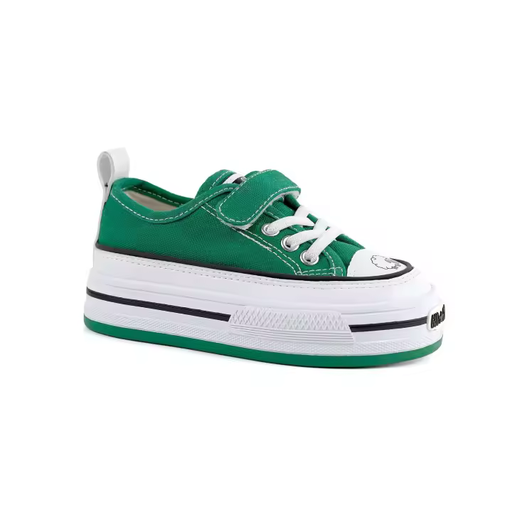 Última tendencia De Moda escolar niños lona verano niñas Zapatos gruesos estilo caminar Zapatos Lona De Moda - 1