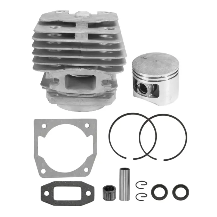 Juego de cilindro y pistón de motosierra, piezas de repuesto para motosierra de gasolina/aceite, diámetro de 45mm, 52CC, 52Cc, 1 Juego - 1