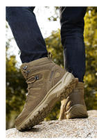 Botas de entrenamiento de combate tácticas para hombre, zapatos de senderismo de respuesta rápida antidesgaste para acampar al aire libre, zapatillas de pesca y caza - details 23