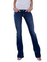 Pantalones vaqueros retro de cintura media para mujer, pantalones vaqueros con bolsillo, moda informal - details 5