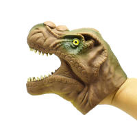 Juguete de Vinilo Suave para niños, títere de dinosaurio TPR, cabeza de Animal, marionetas de mano, juguetes para niños, regalo - details 9