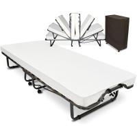 Cama Plegable para Invitados - 90x200 cm - Armazón Metálico Estable - con somier y Funda Protectora - details 2
