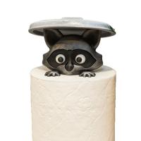 Soporte de papel higiénico con diseño de Animal Adorable, dispensador de rollos de papel montado en la pared, decoración divertida de animales, No requiere perforación - details 7