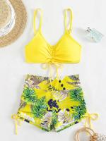 Bikinis con cordón frontal, cintura alta para mujer, bañadores de mujer, bañador para nadar, ropa de playa 2025 - details 60