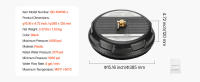 Limpiador de superficies para hidrolavadora de 15", accesorio de plástico con 4 ruedas, 3000 PSI máx., conexión rápida de 1/4, negro - details 2