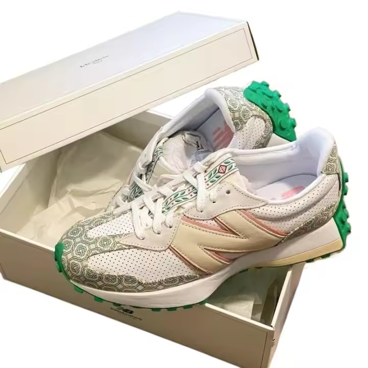 Casablanca X 327 Monograma Blanco Verde Running para Hombre y Mujer con el Mismo Estilo ms327cab QXWW Zapatos de Trabajo - 1
