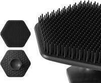 Cepillo exfoliante de silicona para barba, cepillo exfoliante para vello facial, limpieza profunda, destapa los poros y favorece el crecimiento del cabello, accesorio de baño y ducha de tacto suave para hombres - details 0