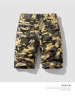 Pantalones Cortos de Verano de Algodón Puro para Hombres Color Sólido, Ajuste Suelto, Moda de Trabajo Versátil - details 0