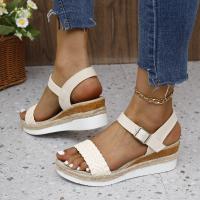 Sandalias de cuña de verano para mujer - details 5