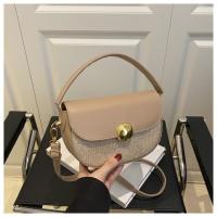 Bolso cruzado de lentejuelas de estilo coreano a la moda, bolso de sillín de Pu de medio círculo, correa ajustable, bolso de hombro de gran capacidad para mujer - details 17