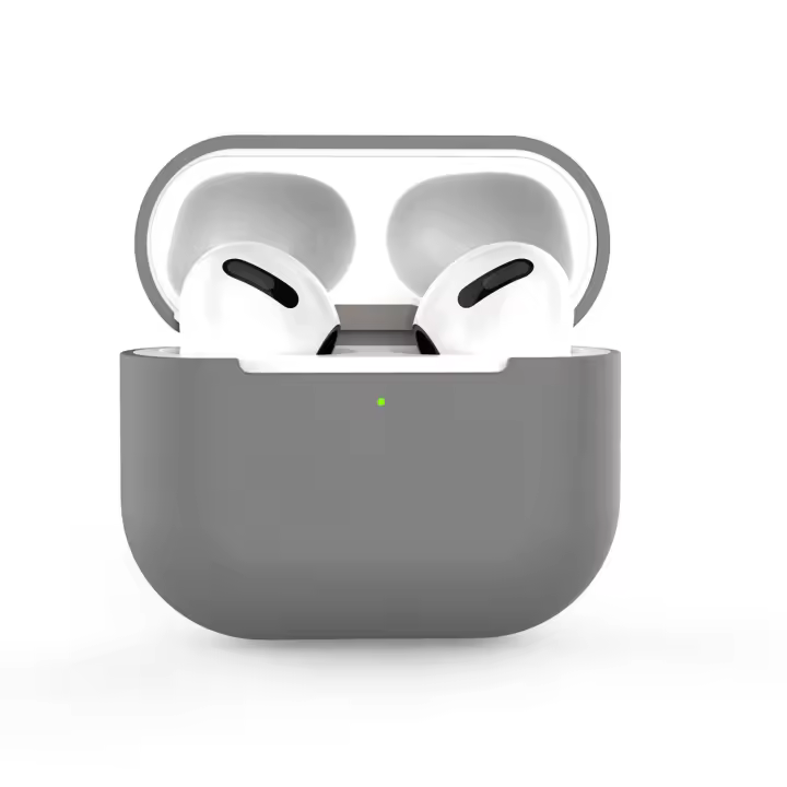 Fundas y cubiertas para auriculares inalámbricos, cubierta suave ultrafina, silicona líquida dividida para IOS 3 - 1