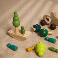 Rompecabezas educativo Montessori para niños, juego de Rayo de equilibrio para bebés, juguetes de bloques de construcción - details 3